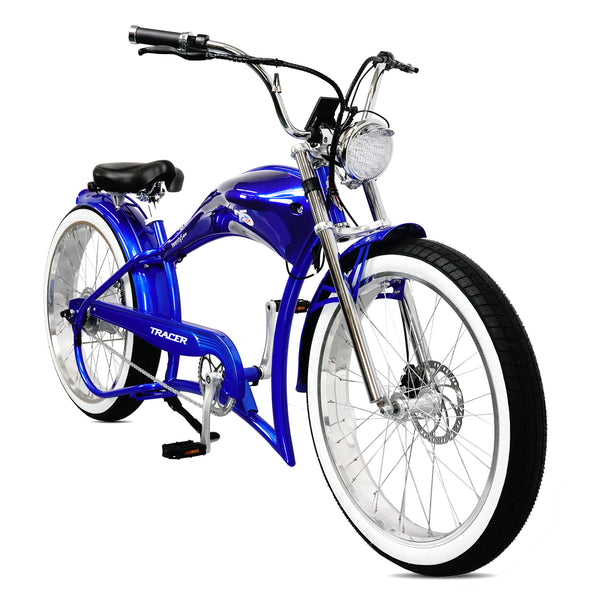 TWENTY 5 GT - 26" E-Bike Stretch Cruiser Color: Blue