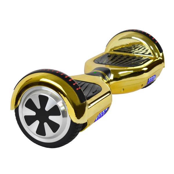 Prime R6 Plus Monster Wheel Hoverboard (Chrome Gold) with Bluetooth Speakers - UL-2272 Certified - New